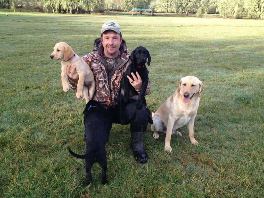 Kenny with Puppies